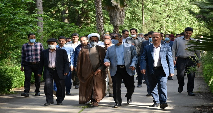 پیاده روی بهاره در پردیس منابع طبیعی و علوم دریایی دانشگاه 